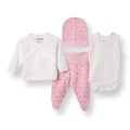 Tiffany 100% Cotton Tiny Baby Set - Ecru