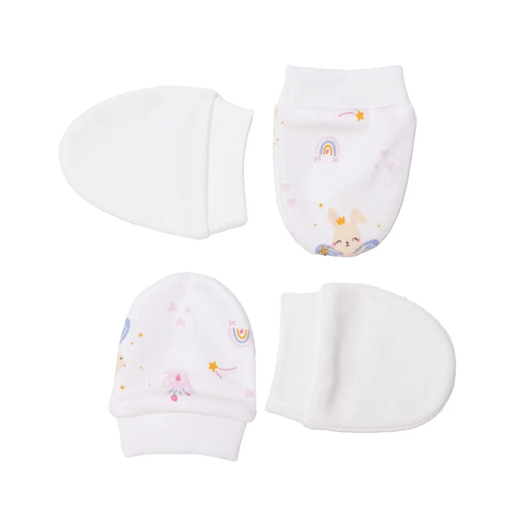 HelloBaby Girls Mitten Animal - Pink