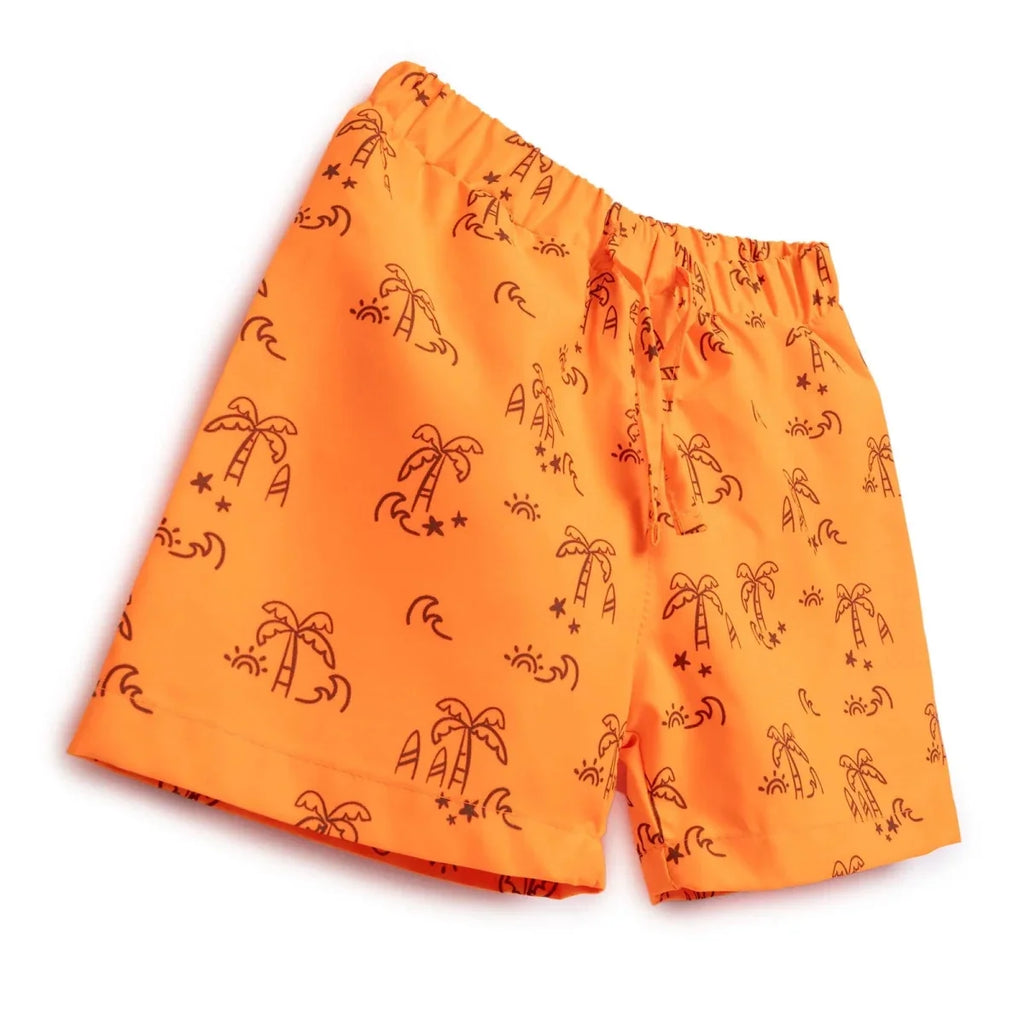 HelloBaby Boy Shorts Swimsuit - Orange