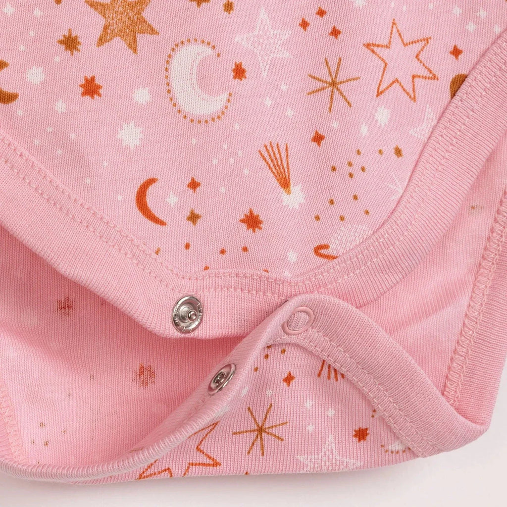 HelloBaby 2-Pack Short Sleeve Bodysuits Girls - Pink