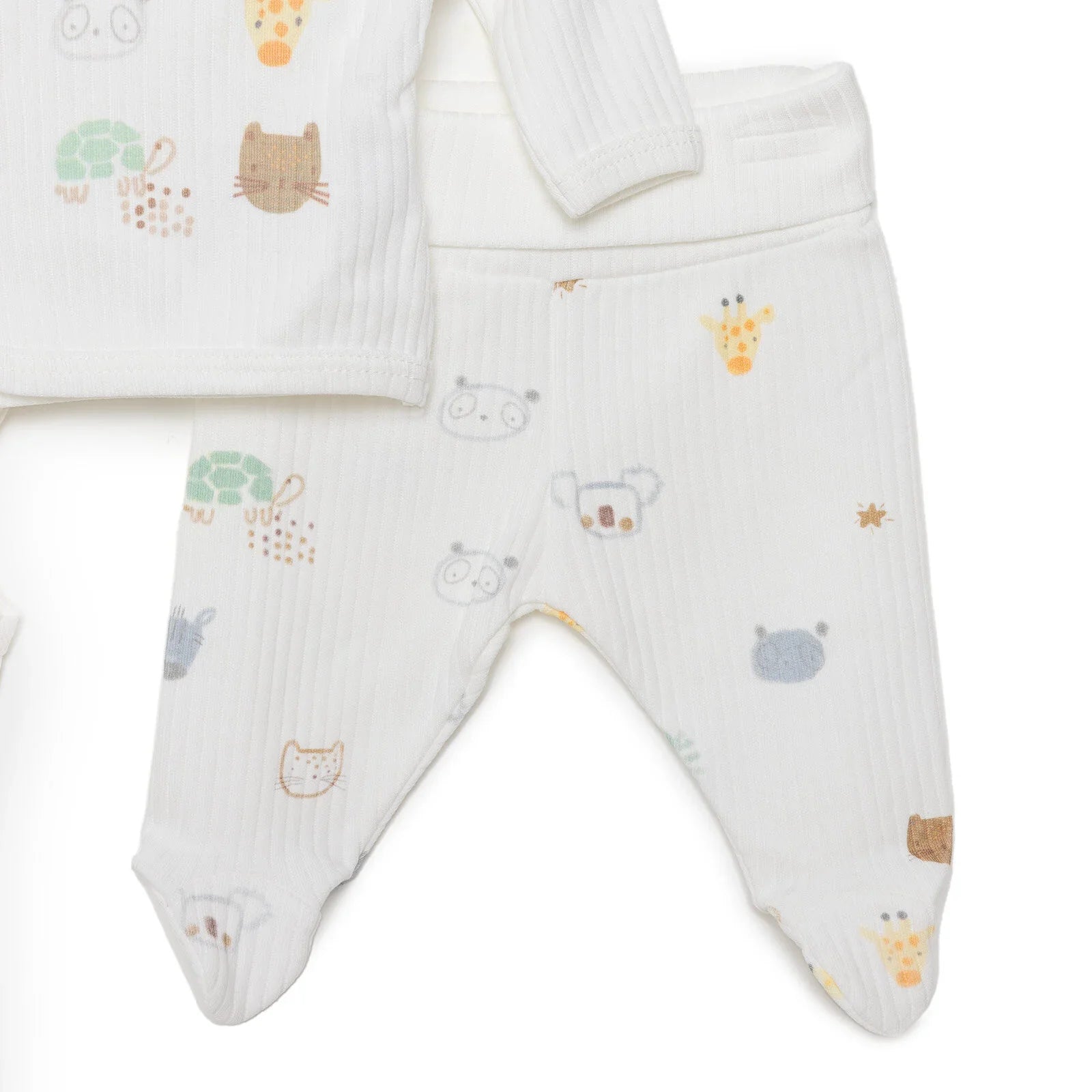 Tiffany 100% Cotton Tiny Baby Set - Ecru