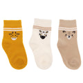 HelloBaby Boys 3-Pack Baby Socks Animal - Mustard