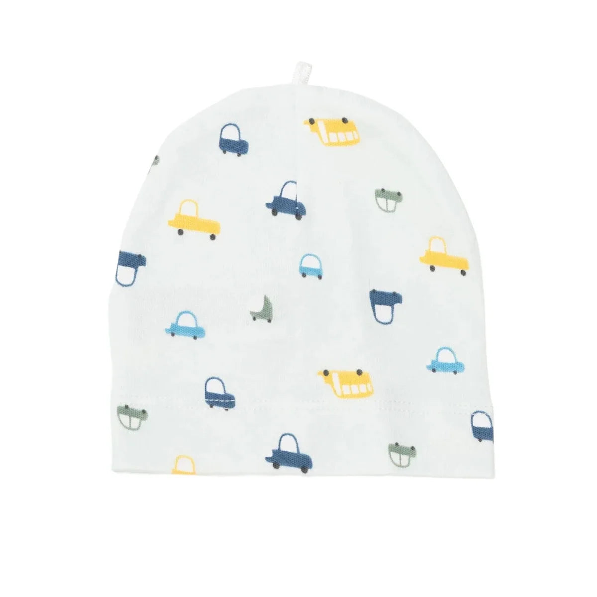HelloBaby Boys Body-Footed Bottom-Hat Vehicles with Poppers Crew Neck Long Leg Long Sleeve - Light Blue