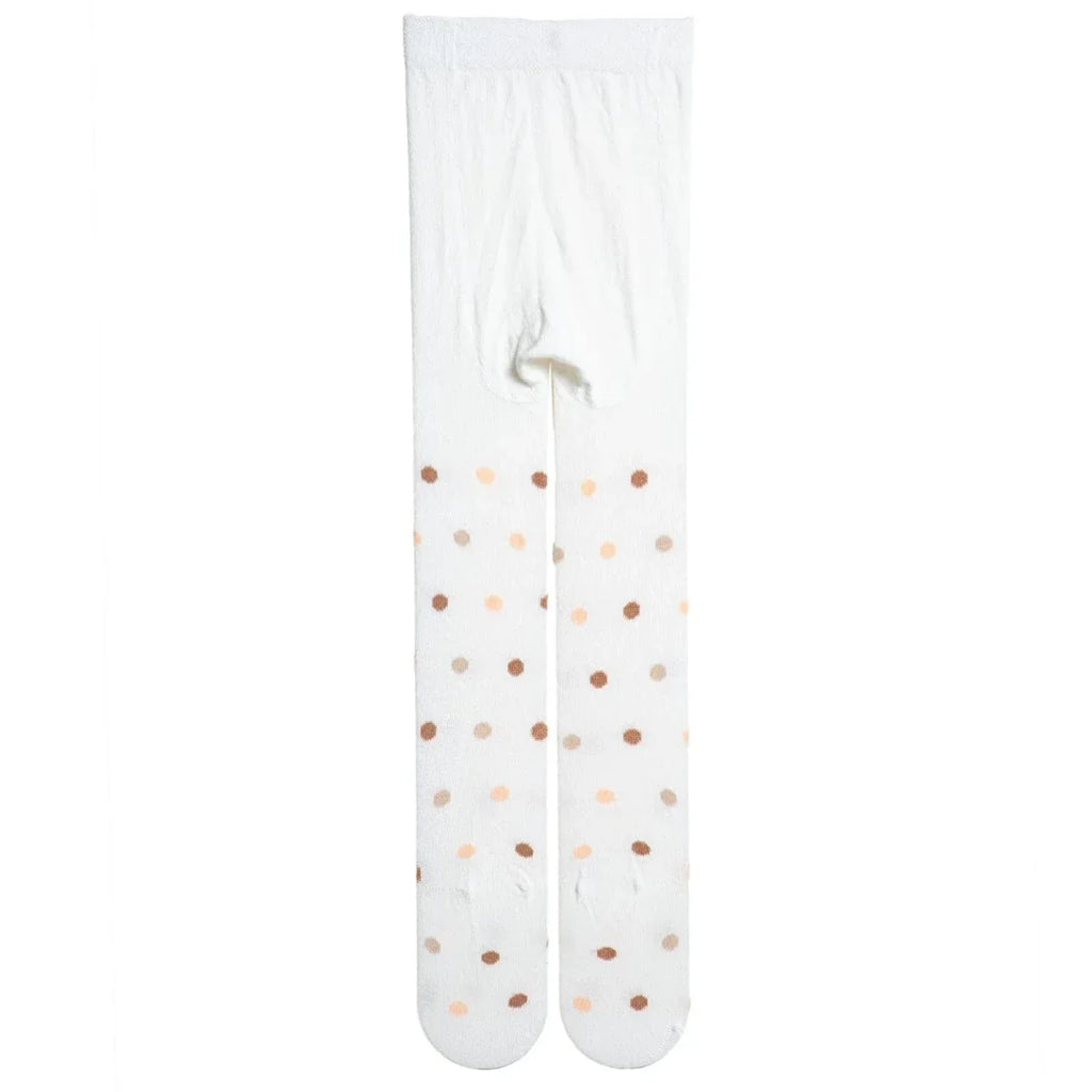 HelloBaby Girls Tights Polka Dot Print - Beige