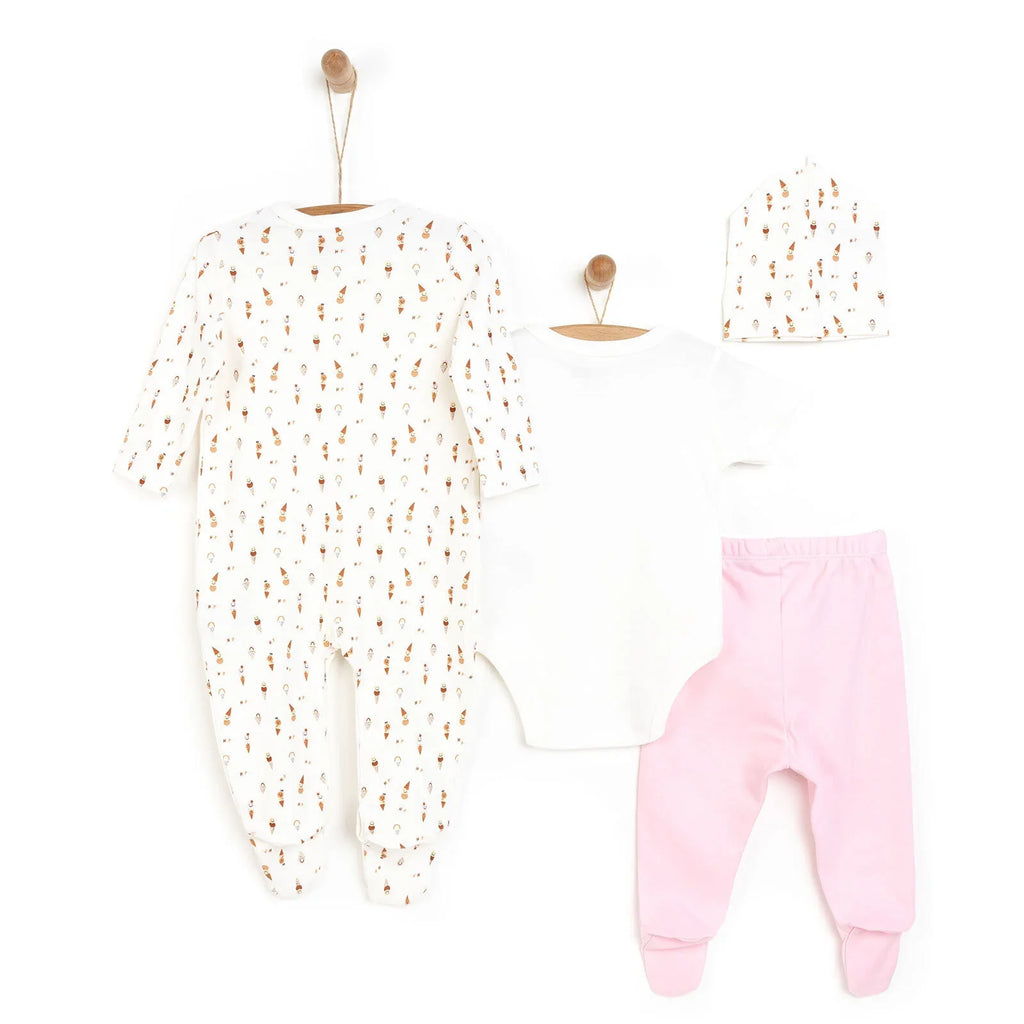 HelloBaby Newborn 4 Pcs Hospital Pack - Pink