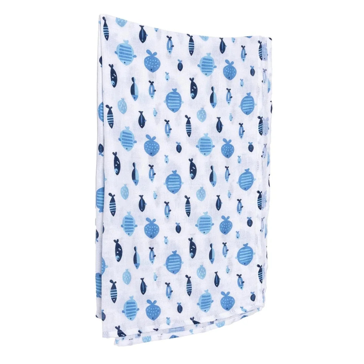 Mollia Unisex 100% Cotton Muslin Blanket 80x100 cm - Blue