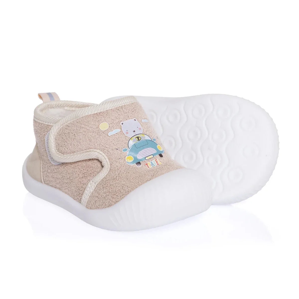 HelloBaby Boys First Step Shoes - Salmon