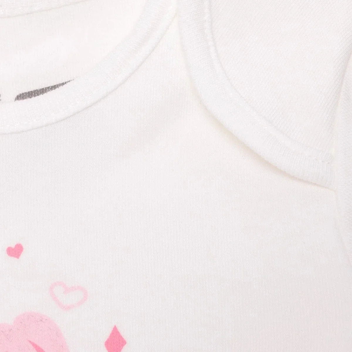HelloBaby Girls Body-Footed Bottom-Hat Flower - Ecru