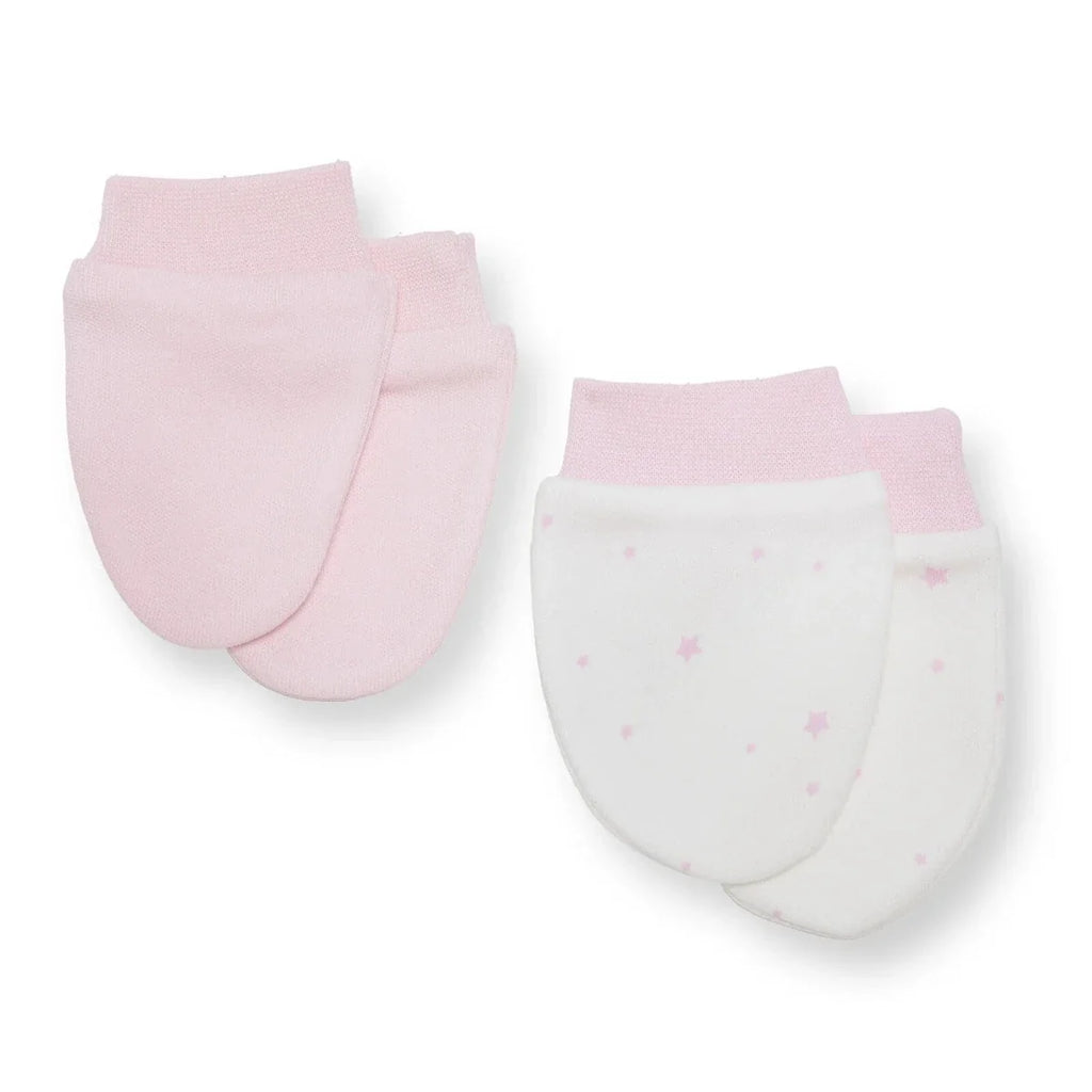 HelloBaby Newborn Mittens - Light Pink