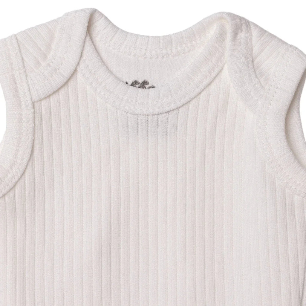 Tiffany 100% Cotton Tiny Baby Set - Ecru