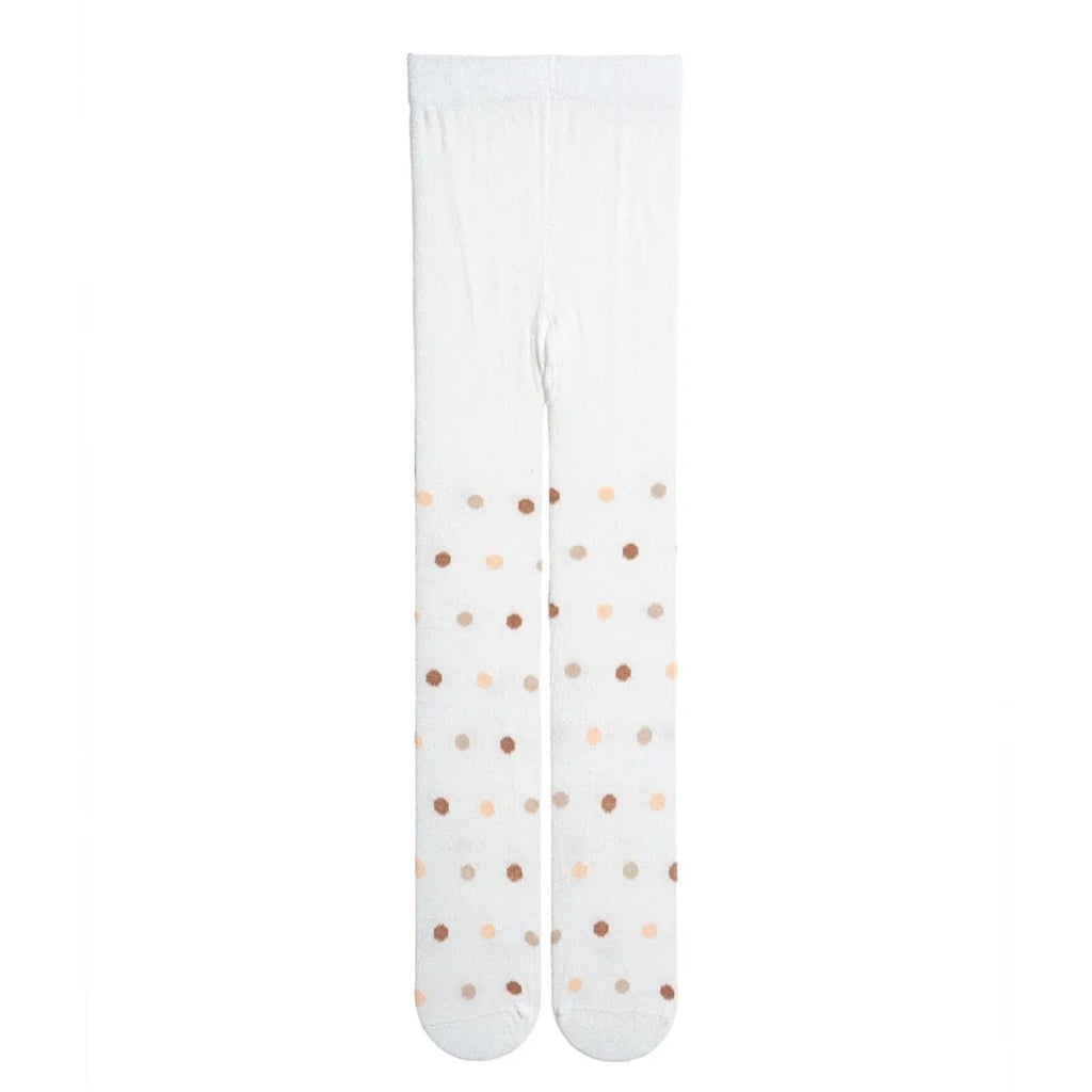 HelloBaby Girls Tights Polka Dot Print - Beige
