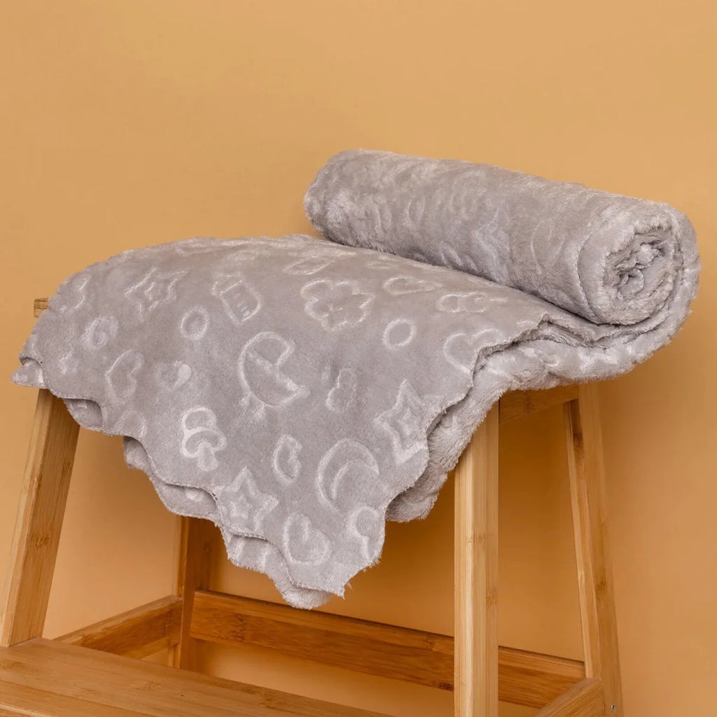 Little Dreams Unisex Plush Blankets - Grey