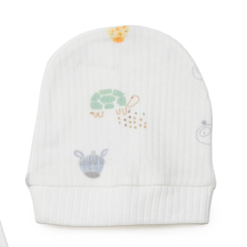 Tiffany 100% Cotton Tiny Baby Set - Ecru