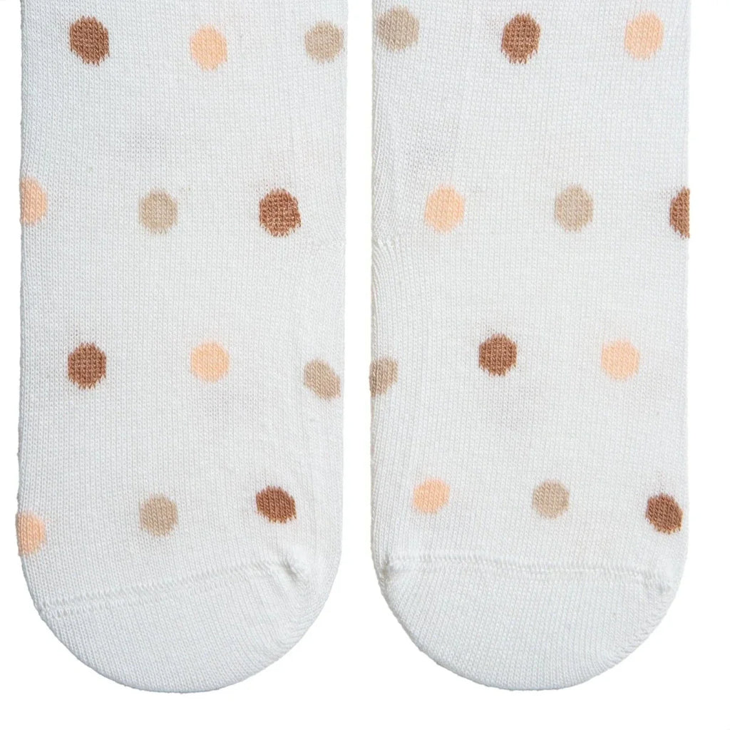 HelloBaby Girls Tights Polka Dot Print - Beige
