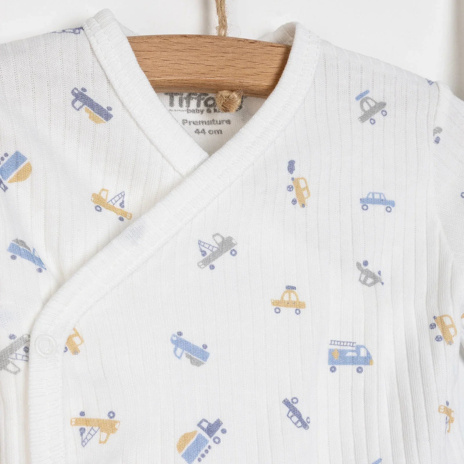 Tiffany 100% Cotton Tiny Baby Set - Ecru