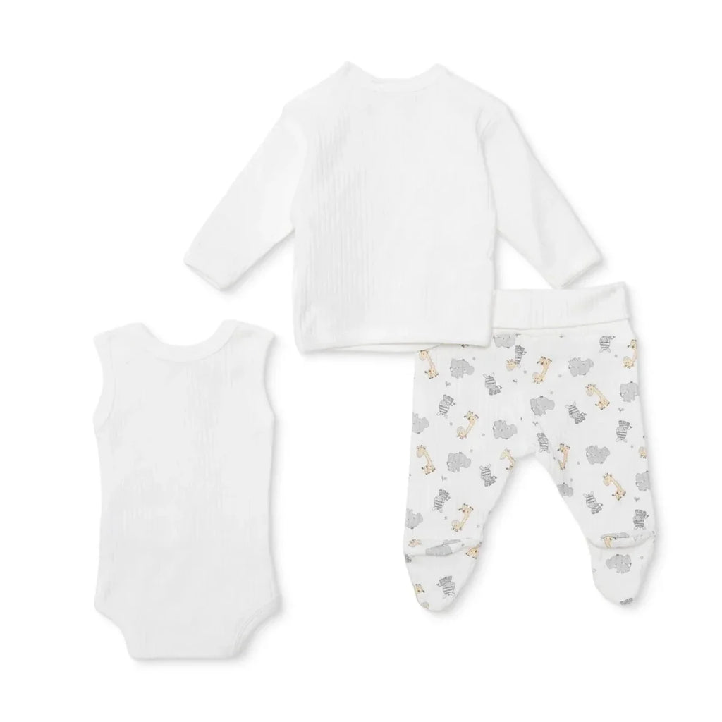 HelloBaby 100% Cotton Tiny Baby Set  - Ecru