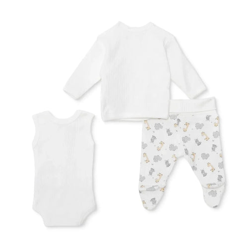 HelloBaby 100% Cotton Tiny Baby Set  - Ecru