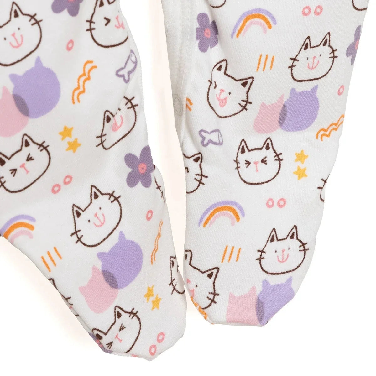 Baby Girl Sleepsuit Bodysuit & Hat Set - Ecru