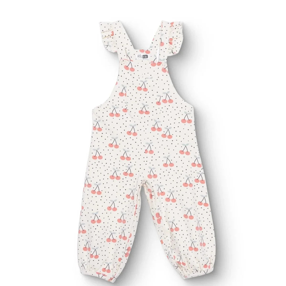 HelloBaby Dungaree-Tshirt - Ecru Printed
