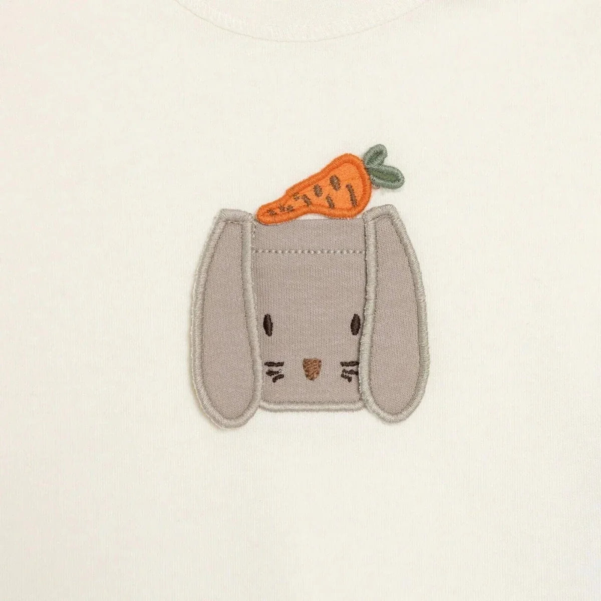 Bebetto Boys T-shirt & Footless Bottom Set Animal Print Baby Carrot Crew Neck Full Length Short Slee - Brown